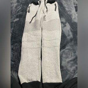 black and grey sweatpants